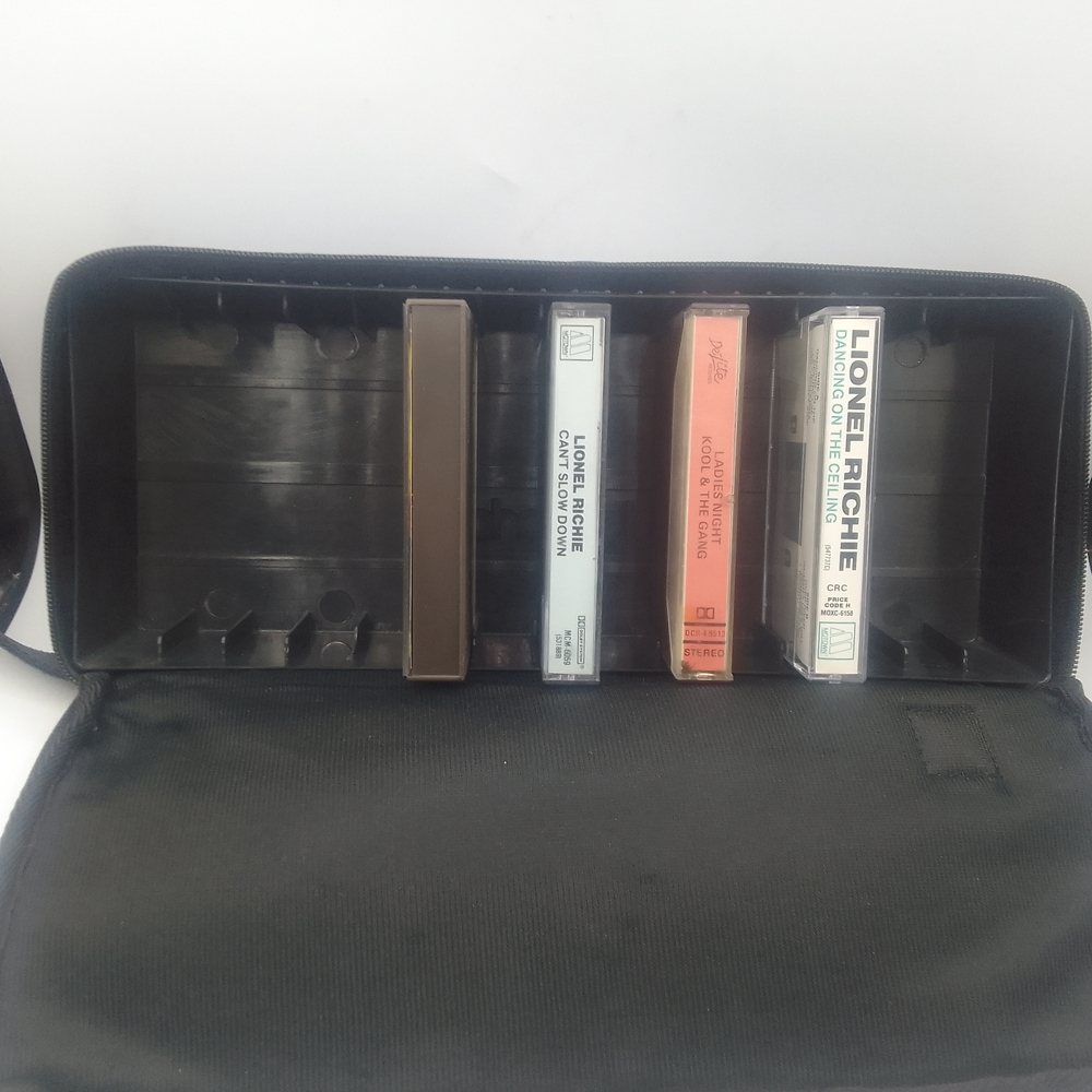 Cassette Tape Holder with Tapes